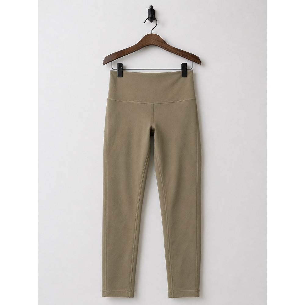 Lululemon wunder train Pant 25" Beige Yoga Leggings Size 6